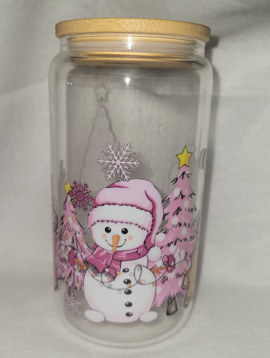 Pink Snowman